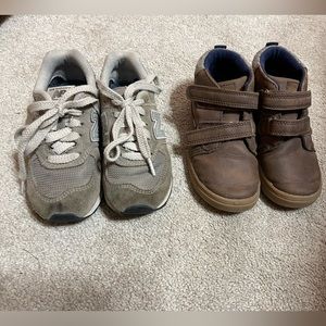 Bundle of size 11 boys shoes - new balance and cat & jack